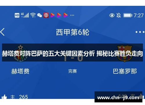 赫塔费对阵巴萨的五大关键因素分析 揭秘比赛胜负走向