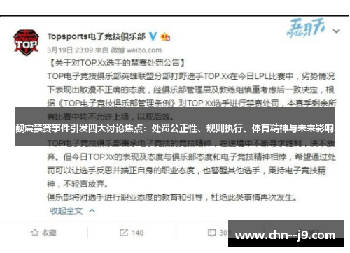 魏震禁赛事件引发四大讨论焦点：处罚公正性、规则执行、体育精神与未来影响